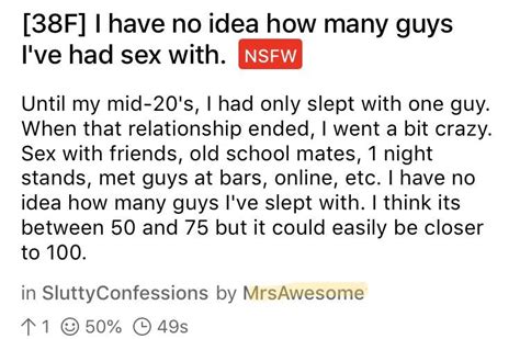 5 Own it, don't sell it. . Slutty confessions reddit